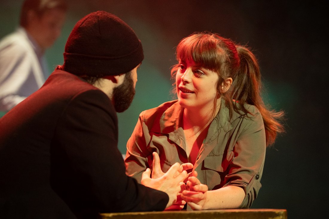 Scène à deux jouée en cours d’acting — Method Acting Center