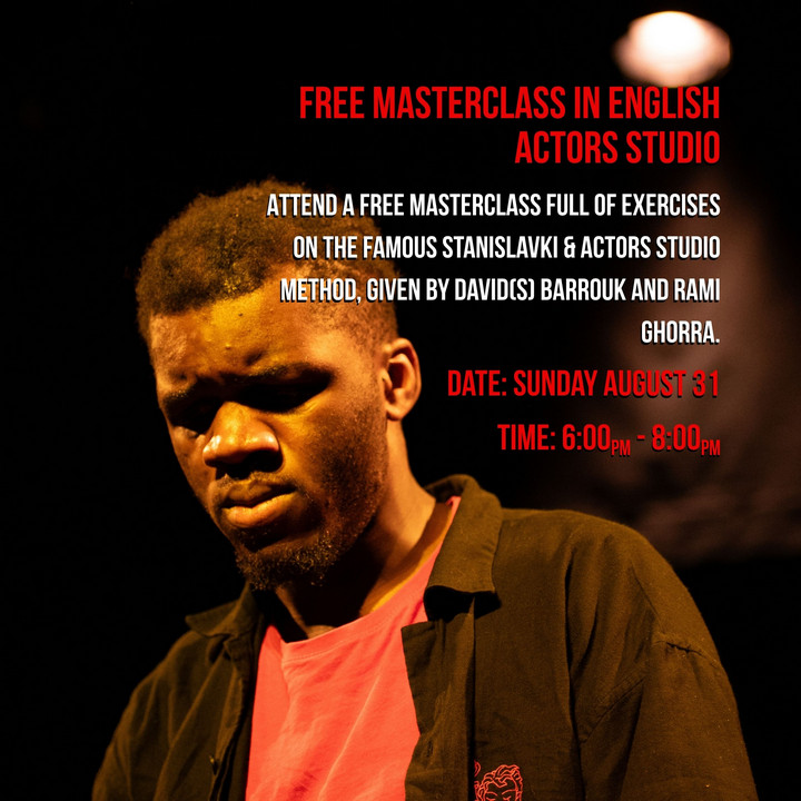 Free Masterclass in English Actors Studio Method Acting Center