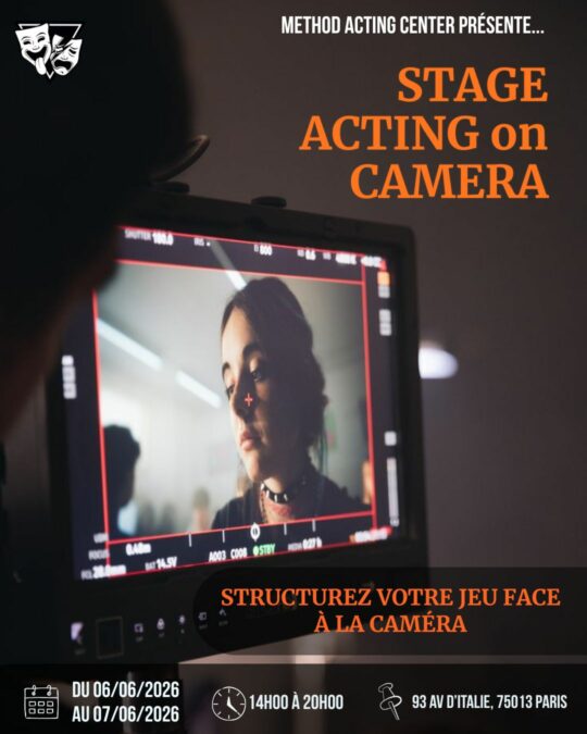 Stage Acting On Camera Paris